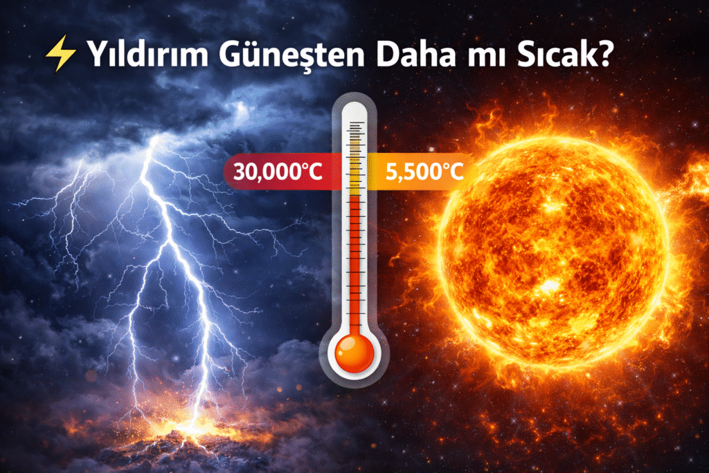 ⚡ Yıldırım Güneşten Daha mı Sıcak? | Her Gün Bilgi